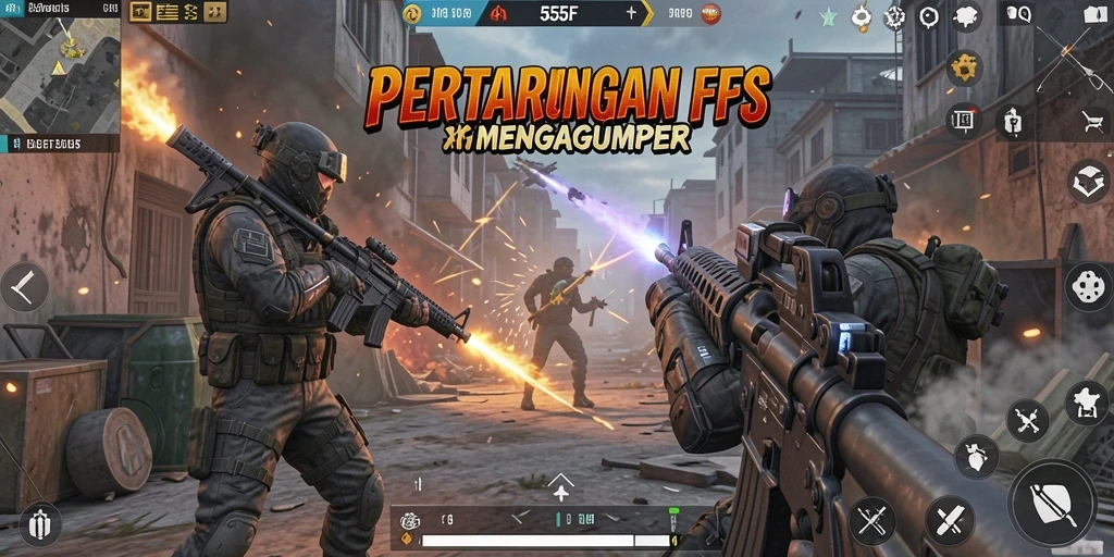 Gameplay seru dan menegangkan di 555F.