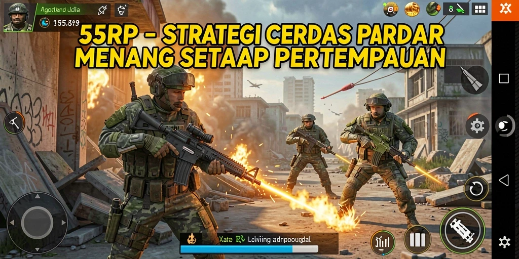 Tampilan permainan strategis yang mendebarkan dalam 55RP.