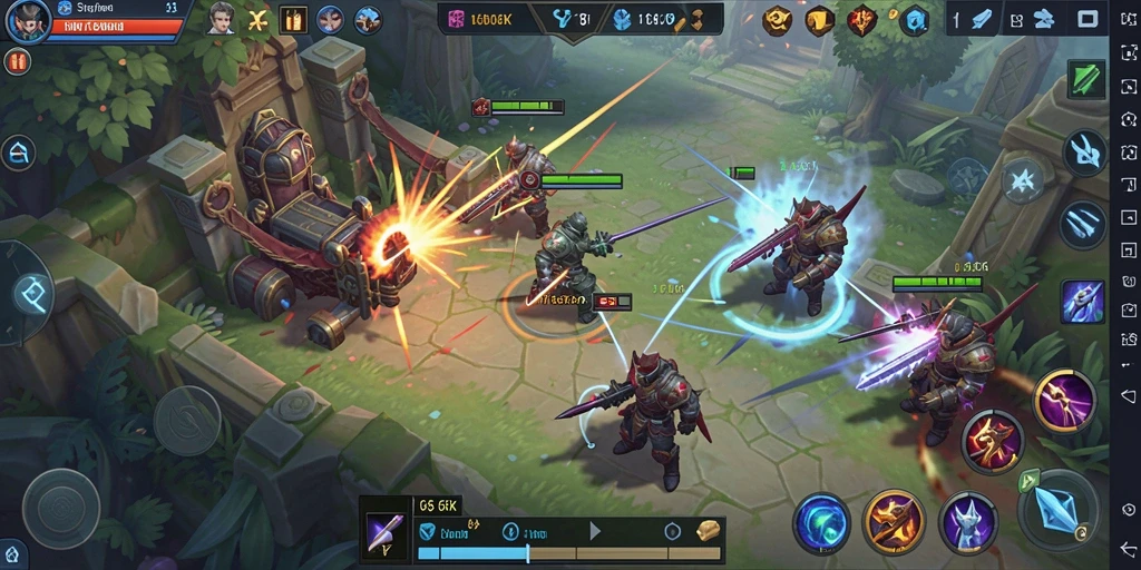 Tampilan gameplay 66K yang intens dan strategis.
