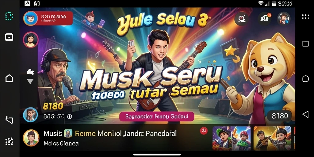 Tampilan menarik dengan gameplay musik yang interaktif.