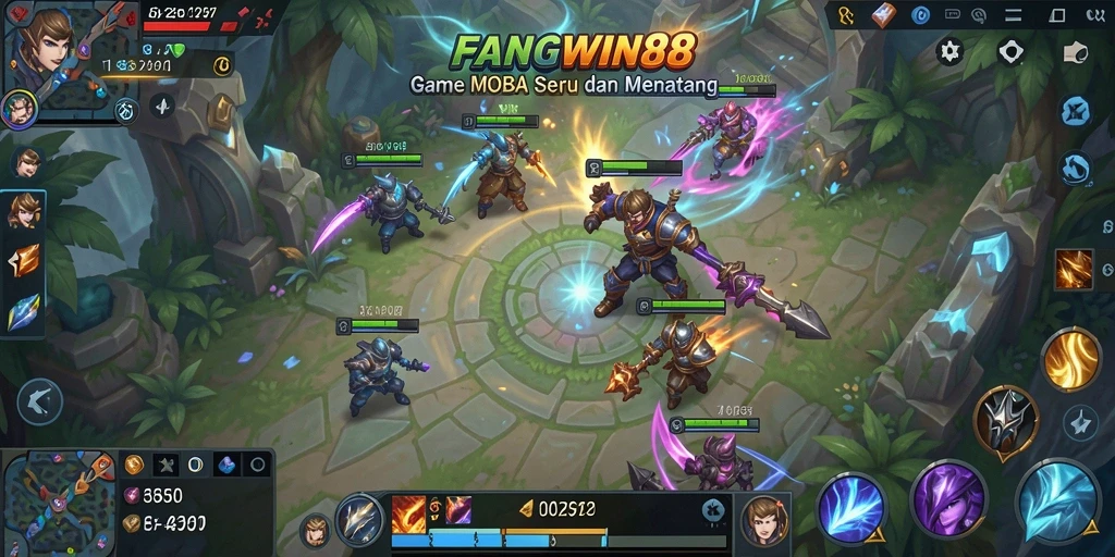 Screenshot dari gameplay seru FANGWIN88 yang menunjukkan aksi pertarungan.