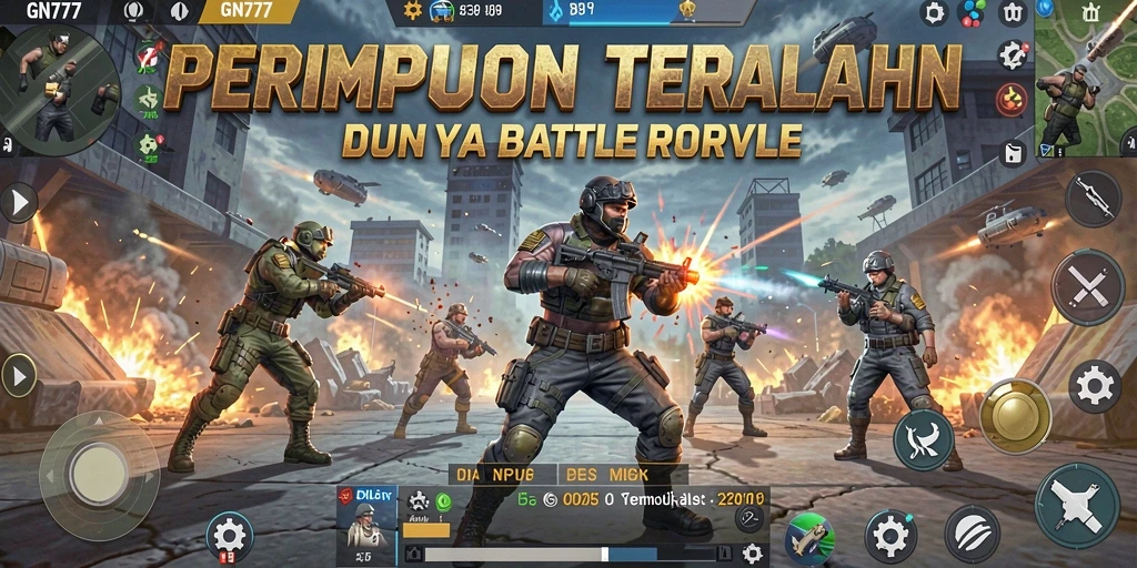 Tampilan gameplay menarik di arena pertempuran GN777.