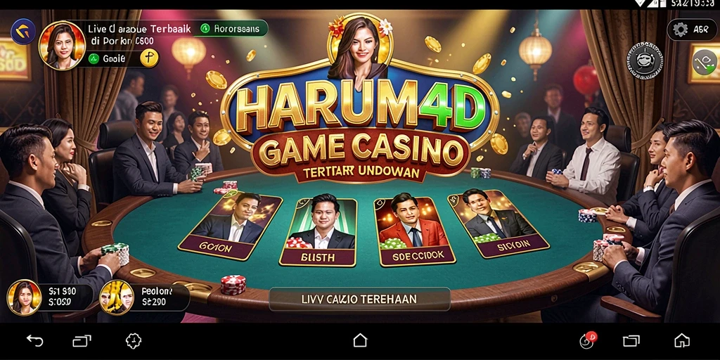 Tampilan gameplay live casino yang mengasyikkan di HARUM4D.