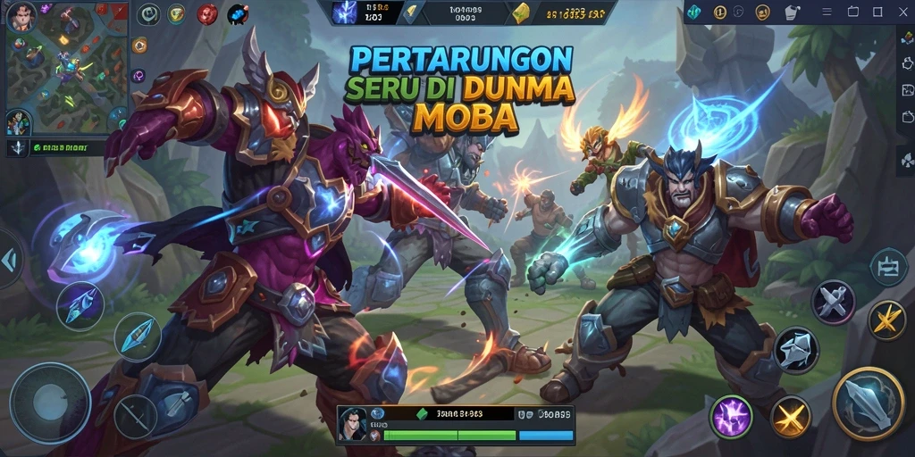 Gameplay seru dan strategi tim yang menegangkan.