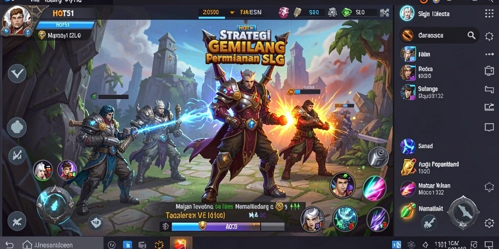 Tampilan utama gameplay HOT51 yang menampilkan strategi pertempuran yang mendebarkan.