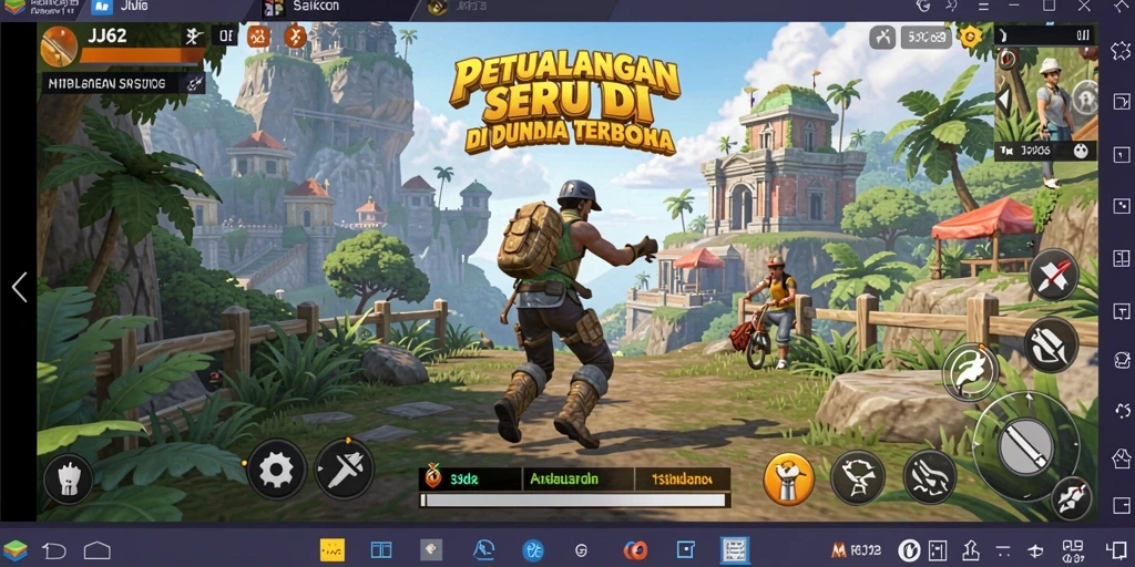 Gameplay seru di dunia terbuka JJ62 yang penuh petualangan.