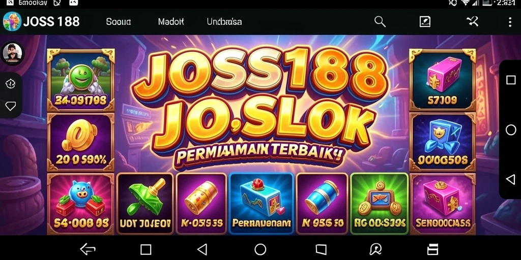 Screenshot utama JOSS188 menampilkan gameplay seru dalam permainan Slot.