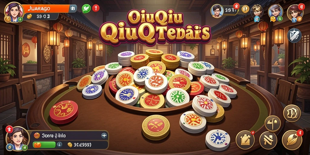 Tampilan menarik dari gameplay QiuQiu JUARAGO.