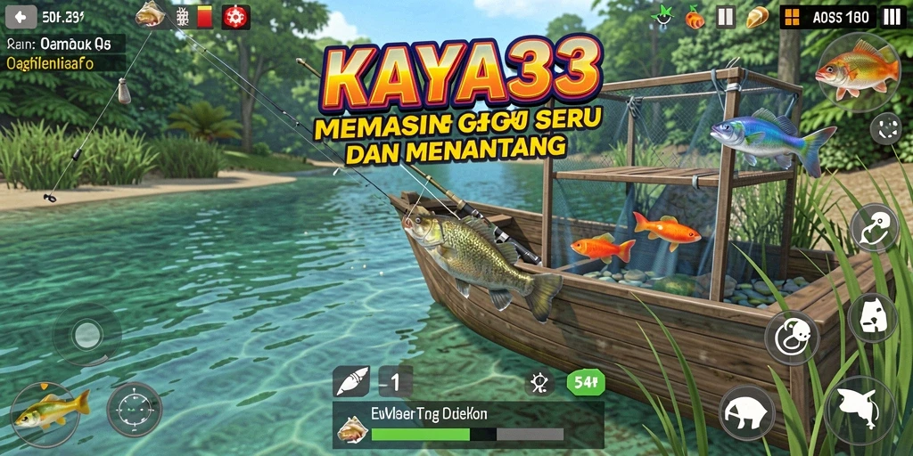 Tampilan gameplay KAYA33 yang mendebarkan saat memancing.