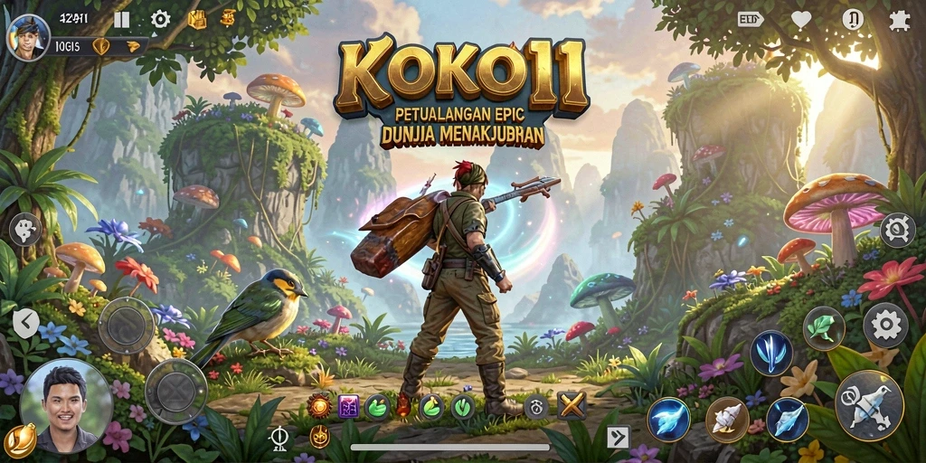 Tampilan gameplay KOKO11 yang menakjubkan di dunia petualangan.