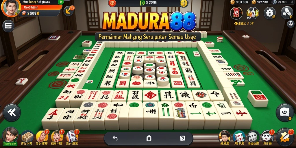 Screenshot gameplay MADURA88 menampilkan momen seru saat bermain Mahjong.