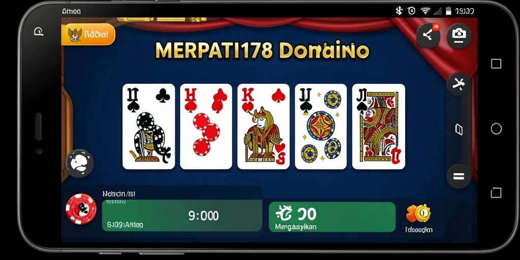 Screenshot gameplay MERPATI178 yang menampilkan suasana bermain domino.
