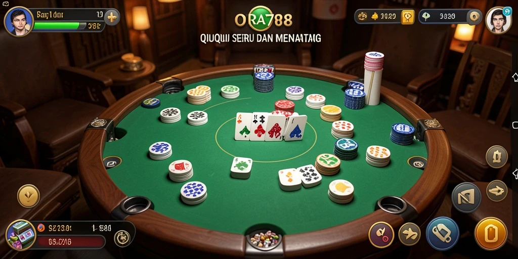 Tampilan gameplay seru QiuQiu di ORA78.
