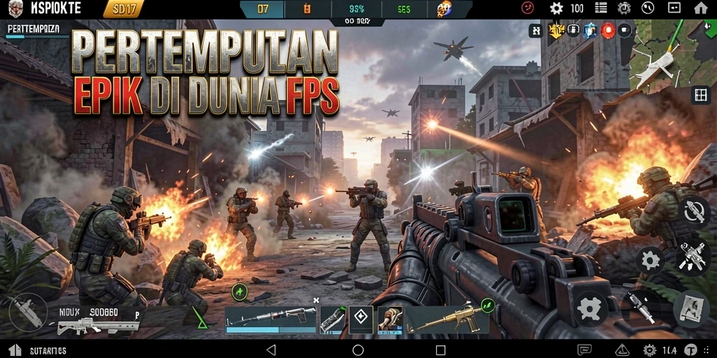 Gameplay intens dalam pertempuran FPS di SD107.