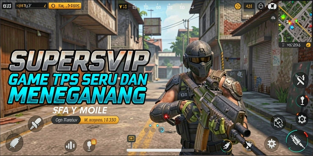 Tangkapan layar gameplay SUPERSVIP menunjukkan aksi pertarungan yang intens.