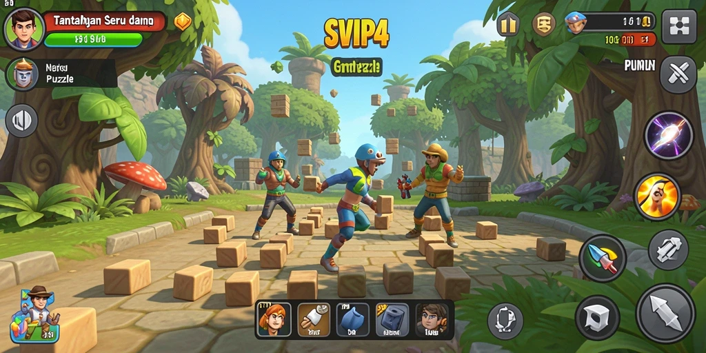 Tampilan menakjubkan gameplay puzzle SVIP4 yang menantang.
