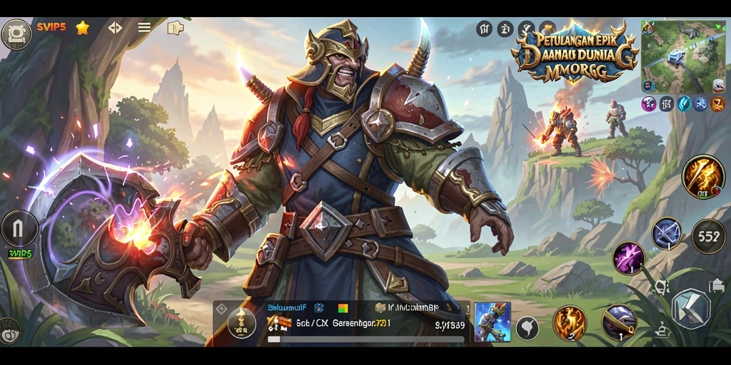 Tampilan gameplay SVIP5 yang mendebarkan dan grafis menawan.