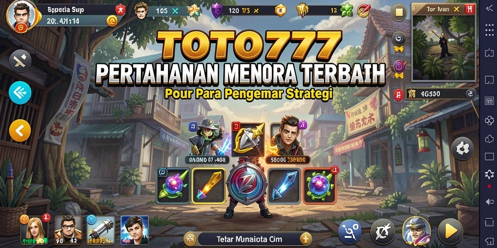 Tampilan menarik dari gameplay TOTO777 dalam pertempuran Tower Defense.