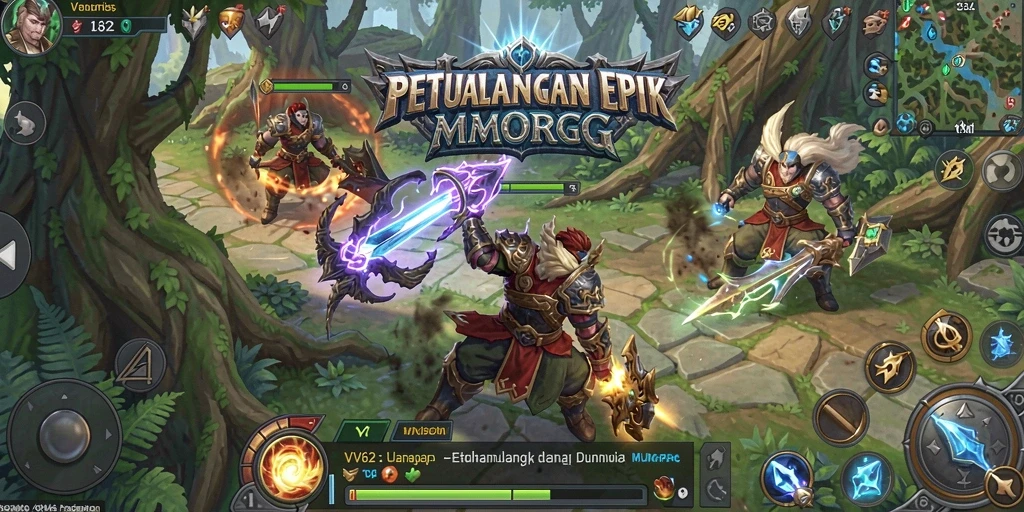 Tampilan gameplay menarik dari VV62 yang menampilkan pertarungan epik.