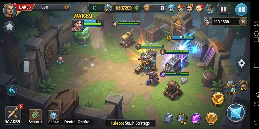 Tampilan gameplay <strong>WAK89</strong> yang penuh warna dan dinamis.